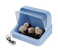 Poultry Brooder Box | USB Heating & 3 Temp Modes Small Animal Breeding Cage - 25-35°C Adjustable Warmth | 12x10" PP Brooding For Chicks Parrots Lizards, 5V/2A Power, Pad Included