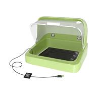 Poultry Brooder Incubator With Clear Window Stainless Steel Construction For Safe Warm Environment Bird Breeding Box Avians Heating Box For Baby Parrots