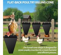 Poultry Cone | Portable Steel Poultry Killing Cone,Kitchen Gadgets, Turkey Processing Tool, Farm Products, Heavy Duty Defeathering Machine for Hens