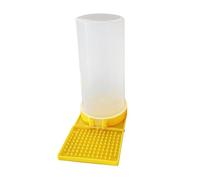 Poultry Drinker, No Waste Leakproof Large Capacity Clear Feeder, Poultry Water Cup Feeding Container, For Chicks/Chickens/Duck/Geese/Quail