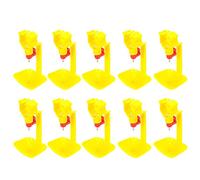 Poultry Drinking Cups Machine Automatic Watering Drinker One Piece Hanging Nipple Cup for Chicken Duck Plastic 10 Pcs 13x8x7cm