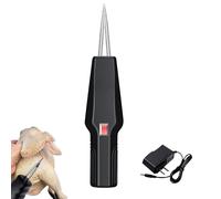 Poultry Electric Plucker- Handheld Chicken Plucker,Electric Hair Remover,Feather Plucker,Automatic Chicken Hair Remover,Portable Rechargeable Feather Removal for Chicken,Duck,Goose,Bird (Black)