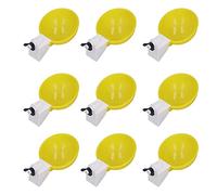 Poultry Farming Products,9pcs Chicken Water Cups Yellow Poultry Automatic Drinking Bowl Water Cups Feeder Waterer for Chicken Duck Goose Quail