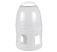 Poultry Farming Water Dispenser Automatic Feeder Large Capacity Drinker for Racing Homing Birds and Backyard Raising (White, 35X18cm)