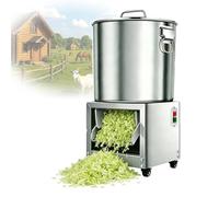 Poultry Feed Grinder & Processor, Electric Vegetable Chopper Shredder, Stainless Steel, 4 Blades, High Efficiency for Chopping Various Vegetables, Easy to Clean