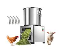 Poultry Feed Processor - 1800W Durable Feed Grinder with Stainless Steel Cutting Blade for Backyard Farm Feeding and Natural Animal Nutrition