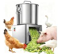 Poultry Feed Processor, 1800W Heavy-Duty Vegetable Chopper, 3500 RPM Commercial Food Processor with 4 Blades, 50-120kg/H Output for Poultry Feed and Fruits