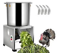 Poultry Feed Processor & Crusher, 1800W Commercial Electric Vegetable Chopper with 4 Blades, 70-150Kg/h, Multifunctional Food Processor for Poultry and Animal Feed Preparation 1000W