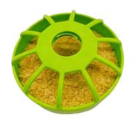 Poultry Feeder - Non Slip Spill Proof Bird Feeder, Large Capacity Cage Feeders | Pet Food Storage For Chicken Parrot Parakeet Pigeon Quail Duck Food Dispenser