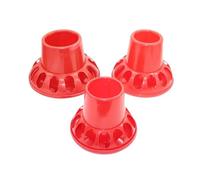Poultry Feeder, Plastic Chicken Quail Automatic Feeder Red 1.5-3kg 5 Pcs(L)