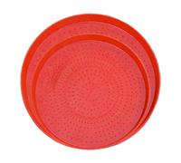 Poultry Feeders for Chickens - 2 Pieces Poultry Feeder Plate Chickens Feeder,Anti-Slip Drinking Bowl for Ren Coop Garden Outstable Farm Geese Birds Hen Quail