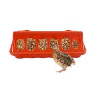 Poultry Food Dispenser | Feeder and Drinker for Quail and Chicks, Perforated Tray for Outdoor Farm and Home - Poultry Ducks Quail Hens