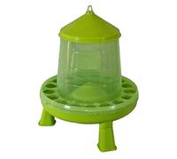 Poultry Gravity Feeder 4.8L Automatic Feed Dispenser Up to 4kg of Corn & Pellets with 17 Individual Feeding Holes Can be Hung