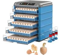 Poultry Hatcher Machine with Automatic Egg Turning & Temp Control, Large Capacity Incubator, LED Screen, for Chicken Duck Goose Quail Bird Eggs (120 Eggs)
