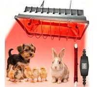 Poultry Heat Lamp 250W, Adjustable Chicken Brooder Puppy Heat Lamp Whelping