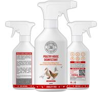 Poultry House Disinfectant 500ML by Cooper and Gracie | Cleans Away Biting Pests & Grime Away from Poultry Houses | Better Than Ground Sanitising