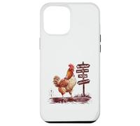 Poultry In Motion Funny Chicken Rooster Pun Farm Animal Case for iPhone 12 Pro Max