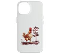 Poultry In Motion Funny Chicken Rooster Pun Farm Animal Case for iPhone 14