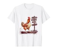 Poultry in Motion Funny Chicken Rooster Pun Farm Animal T-Shirt