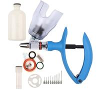 Poultry Injection Gun Syringe Injector, Bottle Automatic Livestock Continuous Syringes for Animal-Vaccine Administration(D-5ml)