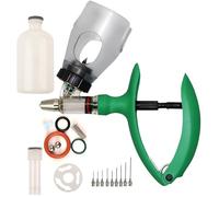 Poultry Injection Gun Syringe Injector, Bottle Automatic Livestock Continuous Syringes for Animal-Vaccine Administration(E-2ml)