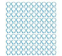 Poultry Leg Rings Durable Plastic Identification Bands for Chickens Ducks Geese Easy to Use Open Type Buckle Chicken Ankle Rings Set of 100 (18mm)