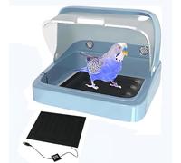 Poultry Nesting Box with Heating Pad - Chicken Brood Box for Birds, Parrots, and Ducks - Habitat and Egg Nesting Solution