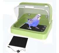 Poultry Nesting Box with Heating Pad - Chicken Brood Box for Birds, Parrots, and Ducks - Habitat and Egg Nesting Solution