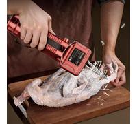 Poultry Plucking Machine, Stainless Steel Cone Head, Automatic Tightness Adjustment, Forward and Reverse Switch, Quickly Removes Fine Hair from Chicken and Duck