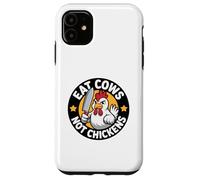 Poultry Propaganda Funny Anti Cow Pro Chicken Vegan Not Case for iPhone 11