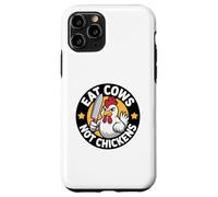 Poultry Propaganda Funny Anti Cow Pro Chicken Vegan Not Case for iPhone 11 Pro