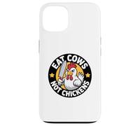 Poultry Propaganda Funny Anti Cow Pro Chicken Vegan Not Case for iPhone 13