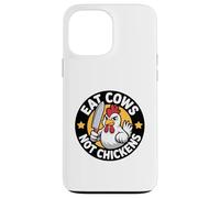 Poultry Propaganda Funny Anti Cow Pro Chicken Vegan Not Case for iPhone 13 Pro Max