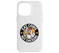 Poultry Propaganda Funny Anti Cow Pro Chicken Vegan Not Case for iPhone 14 Pro Max