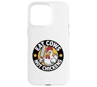 Poultry Propaganda Funny Anti Cow Pro Chicken Vegan Not Case for iPhone 15 Pro Max