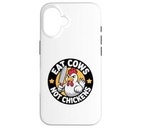 Poultry Propaganda Funny Anti Cow Pro Chicken Vegan Not Case for iPhone 16