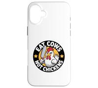 Poultry Propaganda Funny Anti Cow Pro Chicken Vegan Not Case for iPhone 16 Plus