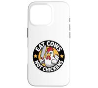 Poultry Propaganda Funny Anti Cow Pro Chicken Vegan Not Case for iPhone 16 Pro