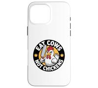 Poultry Propaganda Funny Anti Cow Pro Chicken Vegan Not Case for iPhone 16 Pro Max