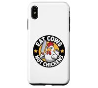 Poultry Propaganda Funny Anti Cow Pro Chicken Vegan Not Case for iPhone XS Max