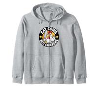 Poultry Propaganda Funny Anti Cow Pro Chicken Vegan Not Zip Hoodie