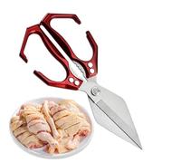 Poultry Scissors, Rustproof Stainless Steel Food Scissors - Robust Cooking Scissors for Chicken Cutting Turkey Crab Crab Cracking