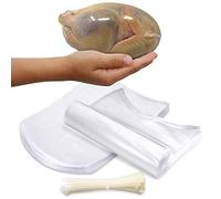 Poultry Shrink Bags - 50 Clear 10" x 16" for Whole Chickens or Rabbits w/ 50 zip ties included / 2.5 Mil/Freezer Safe/Commercial Grade/BPA/BPS Free
