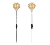 Poultry Strengthening Toy Feeding Trough with Distribution Holes Spring Mechanism Stimulates Poultry Mental Activity Outdoor Poultry Feeding Accessories