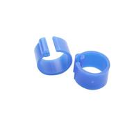 Poultry Tags 100 Pcs Inner Diameter 8mm Bird Pigeon Foot Ring Ten Colors Without Text Light Weight Freedom of Action Poultry Carry for Farm(Dark Blue 100pcs)