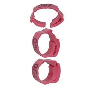 Poultry Tags 50pcs Chicken Foot Ring Label Buckle Plastic Adjustable Poultry Leg Snap Ratchet Clip Digital Duck Pigeon Goose Farm Feed Tools for Farm(Pink-50pcs)