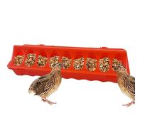 Poultry Trough Feeder - Chicken FlipsTop Feeder - Anti-Perching System Keeps Chicks From Perching And Fouling Their Feed - Suitable For Chickens Parrots Quail