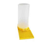 Poultry Water Cup Station - High Volume Visible Chamber, Spill Resistant Hydration Unit, Durable Farm Accessory | Automatic Drinking Container for Backyard Flocks, Designed for Geese Hatchlings