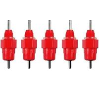 Poultry Water Drinking Nipples Chicken Duck Feeding Screw-In Drinker Tap 5Pcs