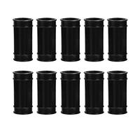 Poultry Waterer Connect Head, 10pcs Chicken Waterer Nipples Fittings Pig Waterer Nipples Fittings Chicken Water Drinker for Poultry Feeding Drinking (Black)
